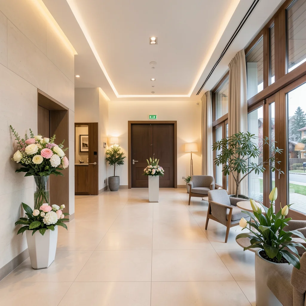 Hall d'immeuble élégant et impeccable à Genève